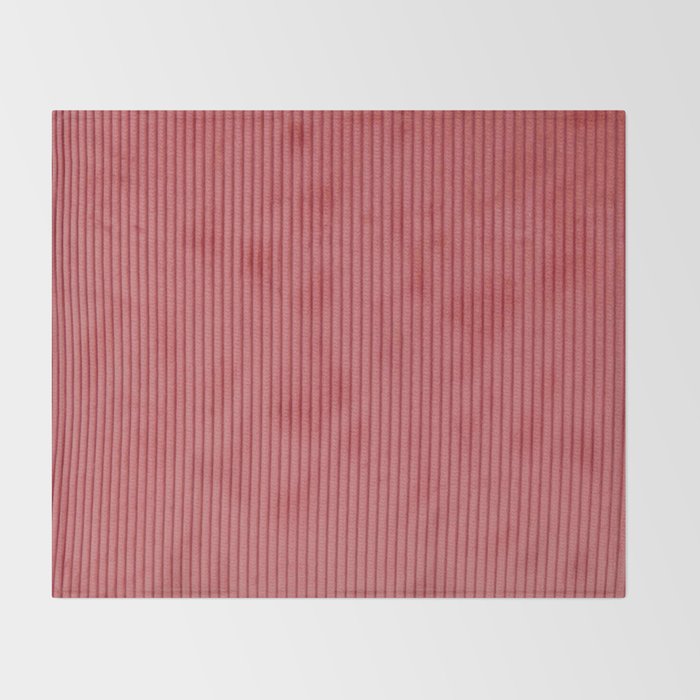 red corduroy Throw Blanket Gallery Image 2