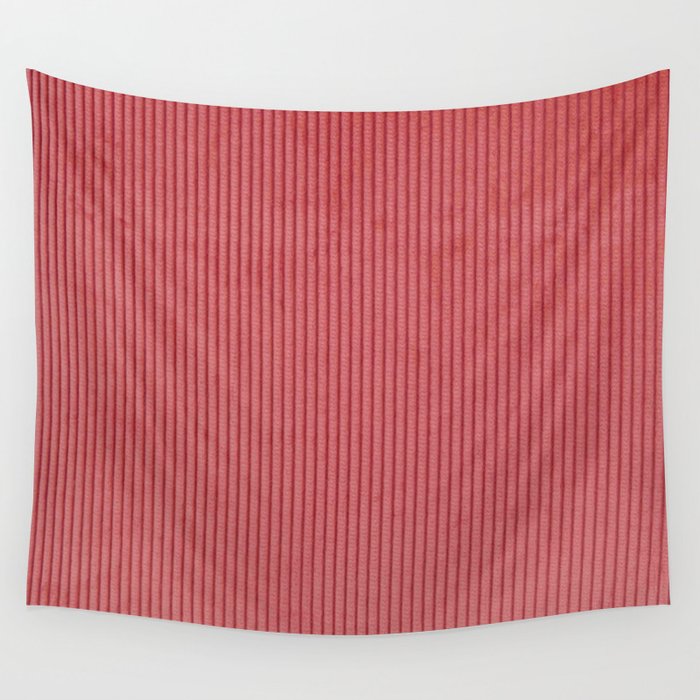 red corduroy Wall Tapestry Gallery Image 1