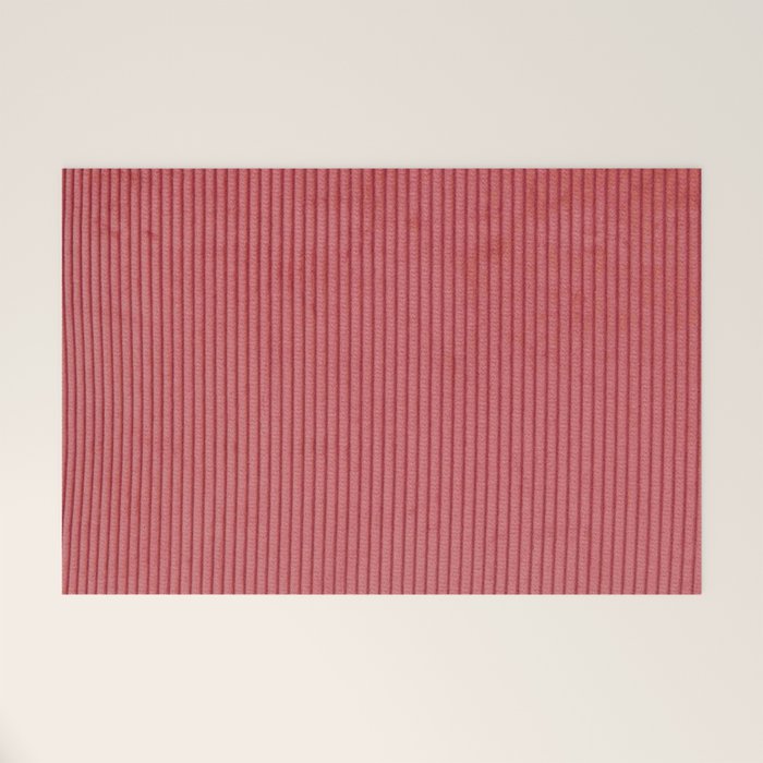 red corduroy Welcome Mat Gallery Image 1