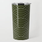 Waves (Olive) Travel Mug Gallery Image 1
