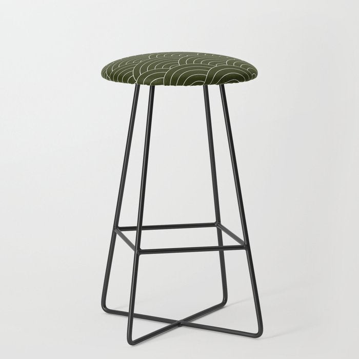 Waves (Olive) Stool Gallery Image 1