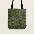 Waves (Olive) Tote Bag Gallery Image 1