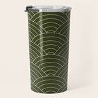 Waves (Olive) Travel Mug Gallery Image 3