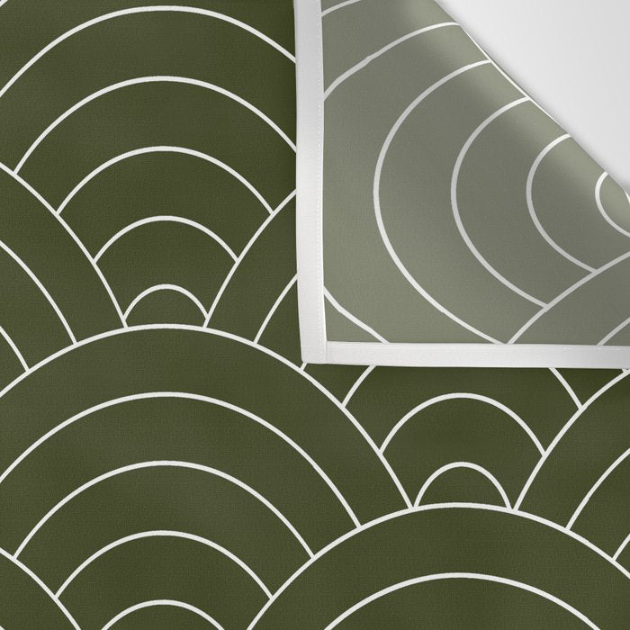 Waves (Olive) Wall Tapestry Gallery Image 3