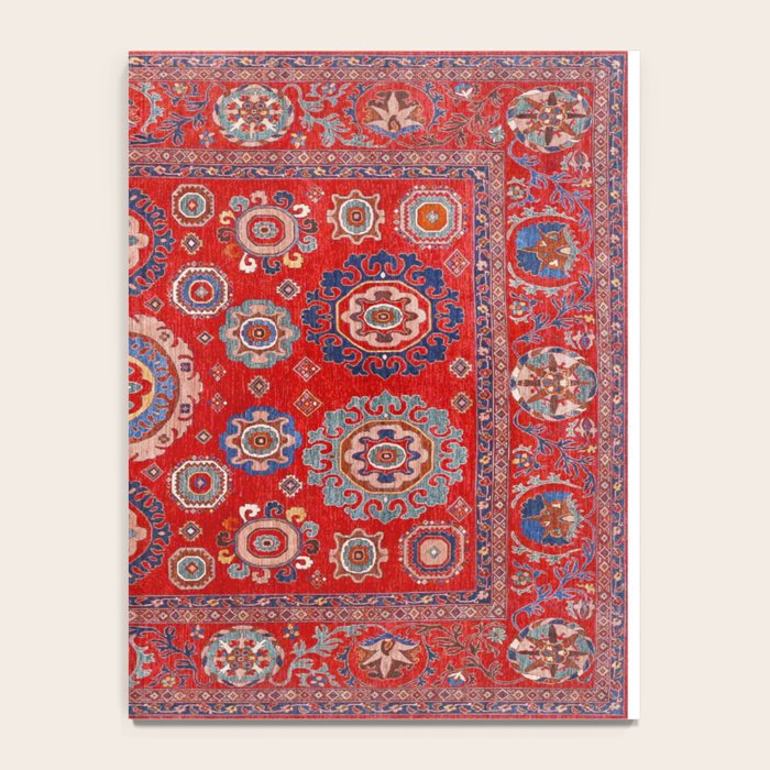 Red Suzani  Kazak Persian Rug Notebook Gallery Image 4