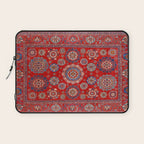 Red Suzani  Kazak Persian Rug Laptop Sleeve Gallery Image 1