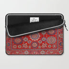 Red Suzani  Kazak Persian Rug Laptop Sleeve Gallery Image 2