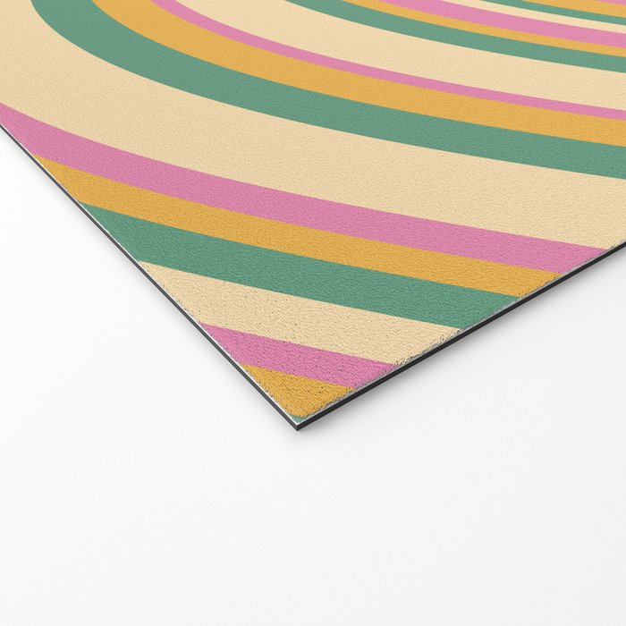 Wavy Stripes XIX - Boho Vintage Welcome Mat Gallery Image 2