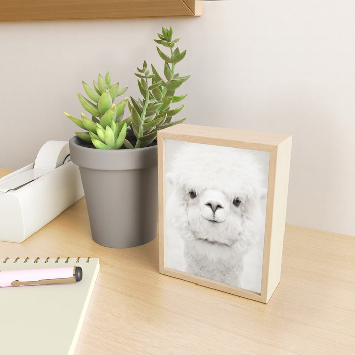 SMILING ALPACA Mini Art Print Gallery Image 2