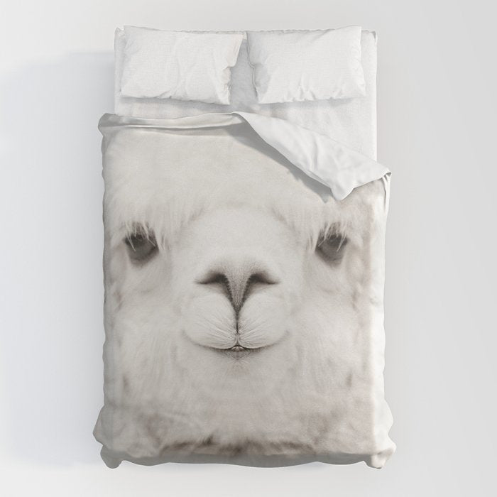 SMILING ALPACA Duvet Cover Gallery Image 6