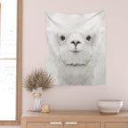 SMILING ALPACA Wall Tapestry Gallery Image 2