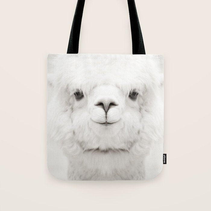 SMILING ALPACA Tote Bag Gallery Image 1