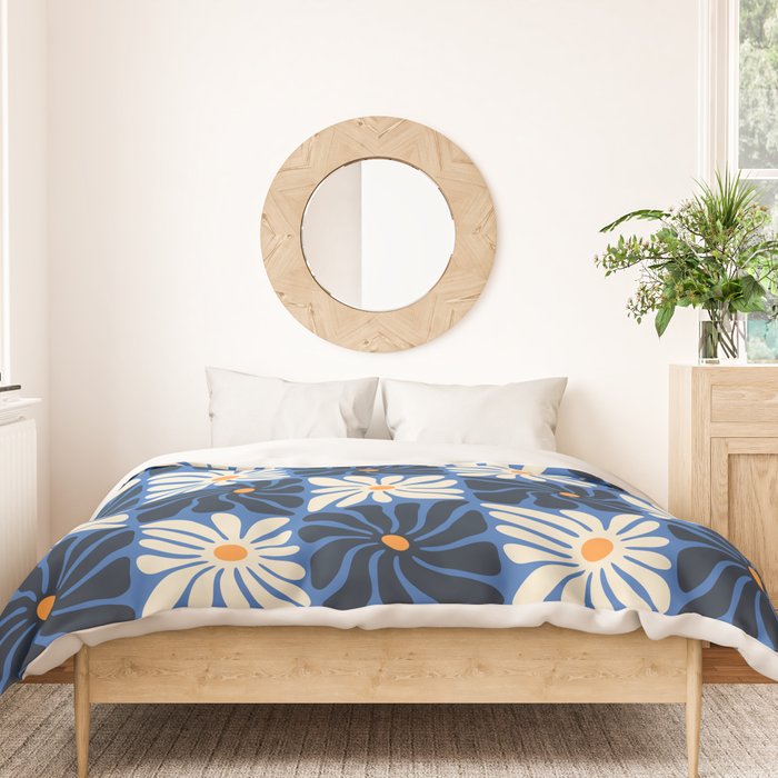 Vintage flower art pattern Duvet Cover Gallery Image 3