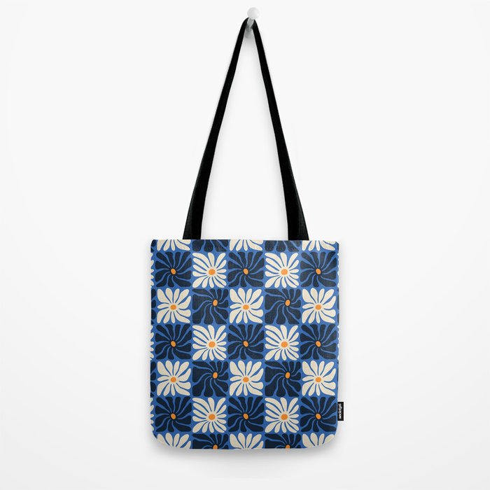 Vintage flower art pattern Tote Bag Gallery Image 2