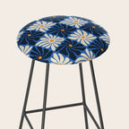 Vintage flower art pattern Stool Gallery Image 2