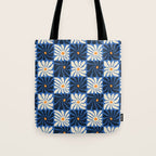 Vintage flower art pattern Tote Bag Gallery Image 1
