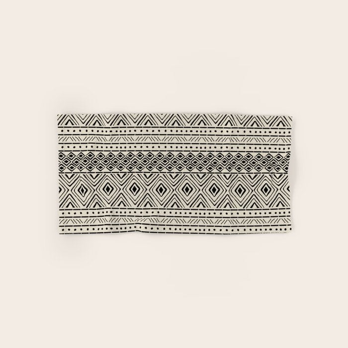 African Mud Cloth // Bone Bath Towel Gallery Image 1