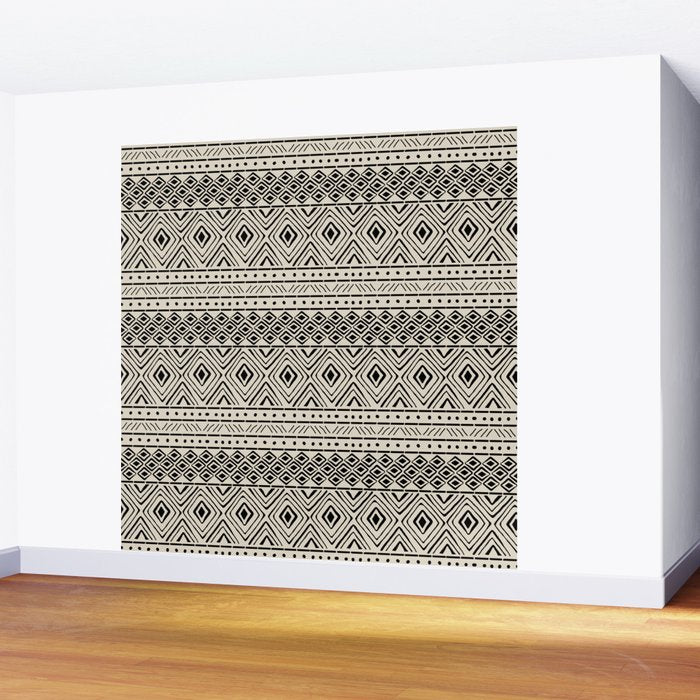 African Mud Cloth // Bone Wall Mural Gallery Image 2