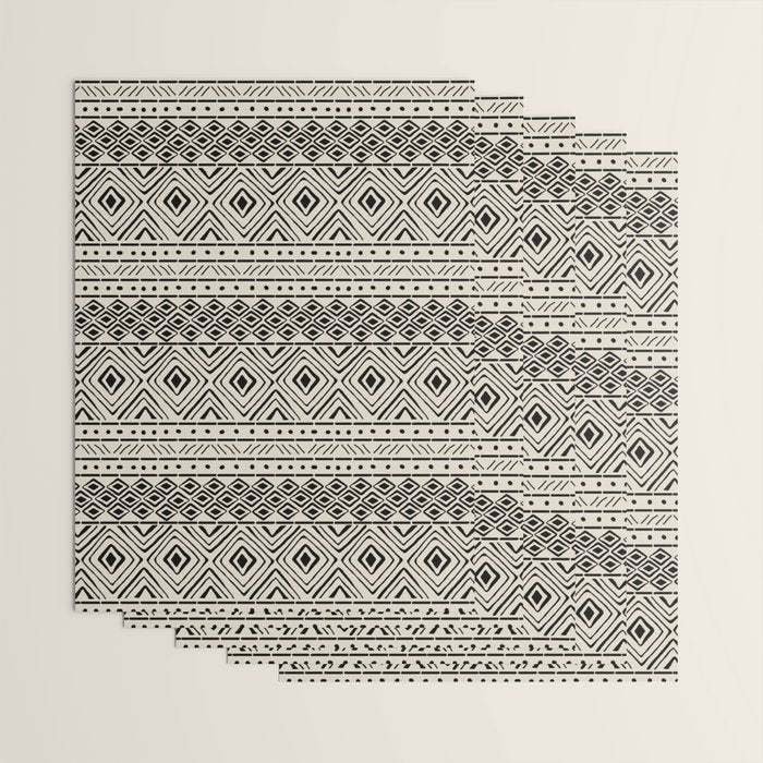 African Mud Cloth // Bone Wrapping Paper Gallery Image 3