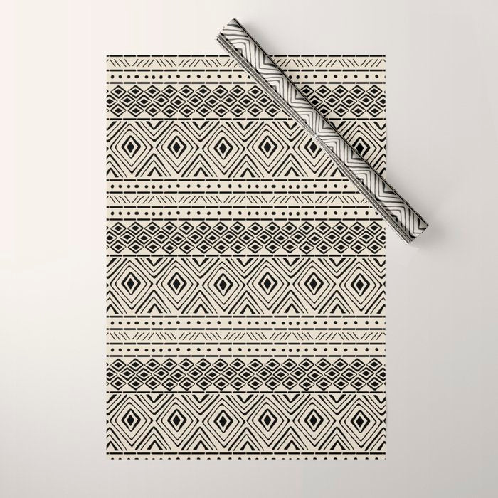 African Mud Cloth // Bone Wrapping Paper Gallery Image 1