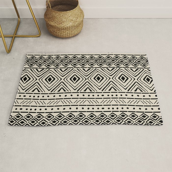 African Mud Cloth // Bone Rug Gallery Image 1
