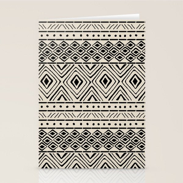 African Mud Cloth // Bone Stationery Card Gallery Image 2