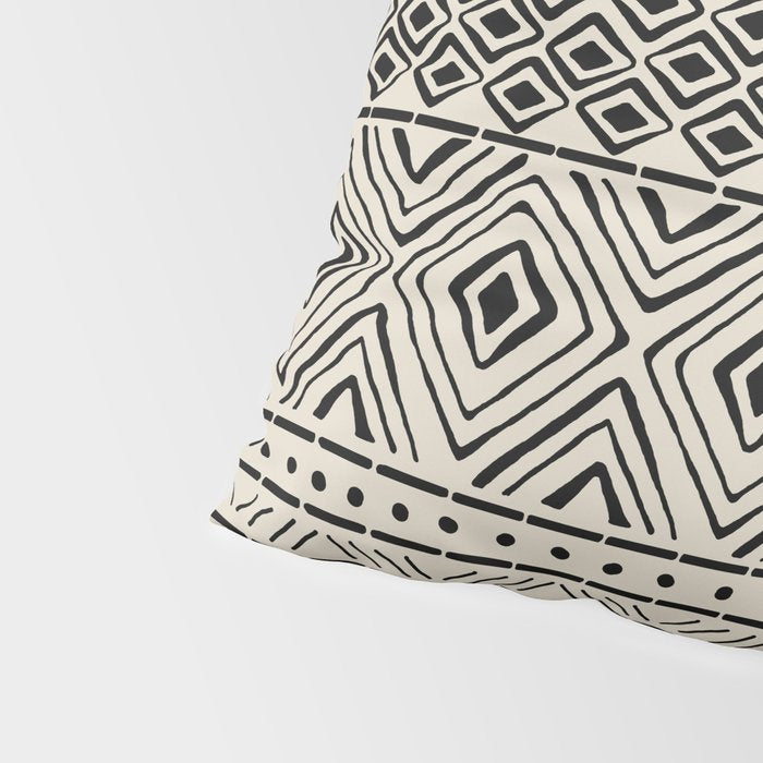 African Mud Cloth // Bone Pillow Sham Gallery Image 4