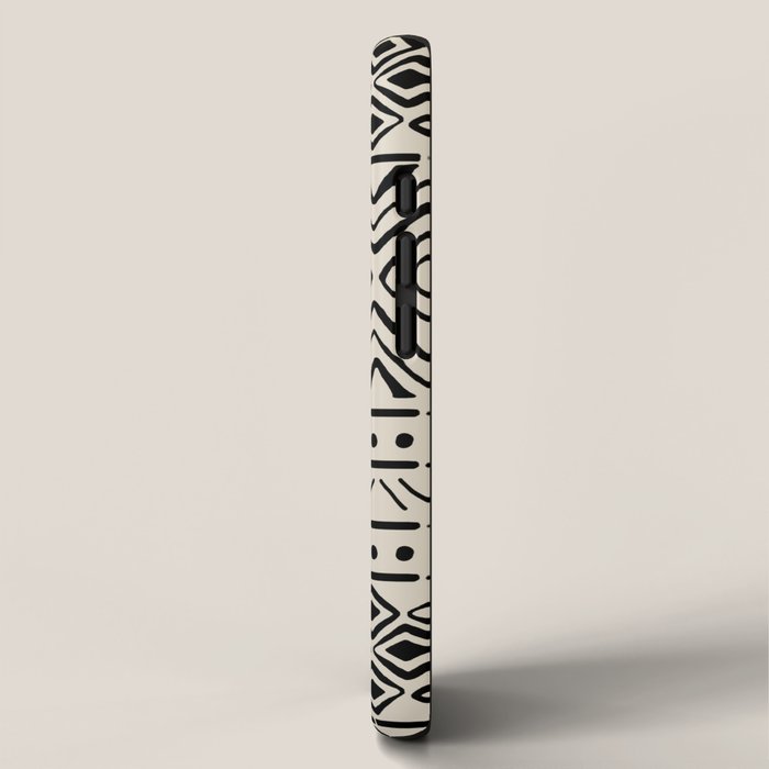 African Mud Cloth // Bone iPhone Case Gallery Image 2