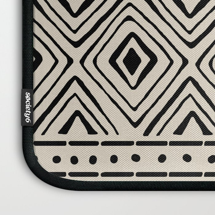 African Mud Cloth // Bone Laptop Sleeve Gallery Image 3