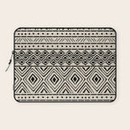 African Mud Cloth // Bone Laptop Sleeve Gallery Image 1