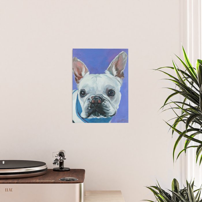 French Bulldog Oil Painting Portrait Poster Gallery Image 2