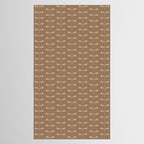 Dragonfly Pattern XI Earthy Beige Tablecloth Gallery Image 2