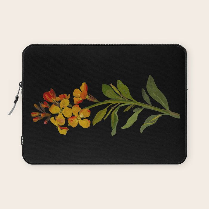 Cheiranthus Cheiri  by Mary Delany Paper Collage Floral Flower Botanical Paper Mosaic Vintage Scientific Plant Anatomy Laptop Sleeve Gallery Image 1
