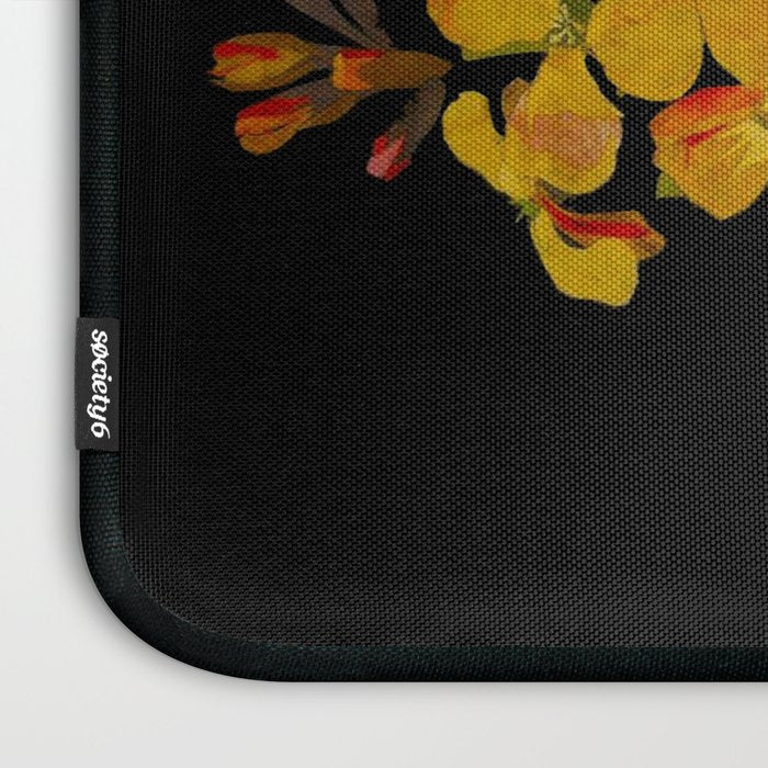 Cheiranthus Cheiri  by Mary Delany Paper Collage Floral Flower Botanical Paper Mosaic Vintage Scientific Plant Anatomy Laptop Sleeve Gallery Image 3