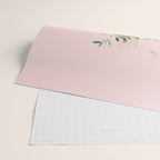 Boho, Vintage, Floral Watercolor, Pink Roses Wrapping Paper Gallery Image 2