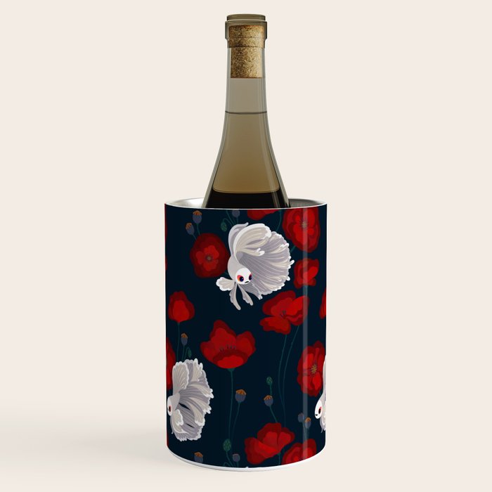 Bettas and Poppies Wine Chiller Gallery Image 3