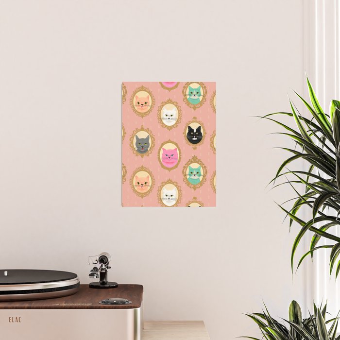Cat Cameos - Cute Kitty Portraits Poster Gallery Image 2