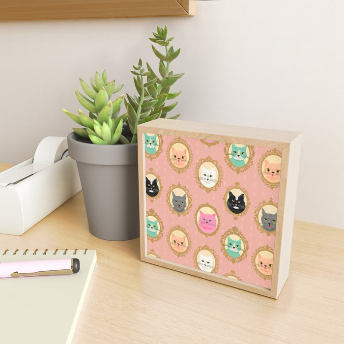 Cat Cameos - Cute Kitty Portraits Mini Art Print Gallery Image 2