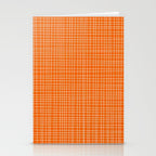 Mid Century Modern Simple Orange Irregular Woven Pattern Stationery Card Gallery Image 2