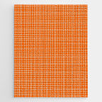 Mid Century Modern Simple Orange Irregular Woven Pattern Jigsaw Puzzle Gallery Image 1