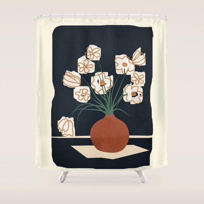 Flowers 1 Shower Curtain Gallery Image 1