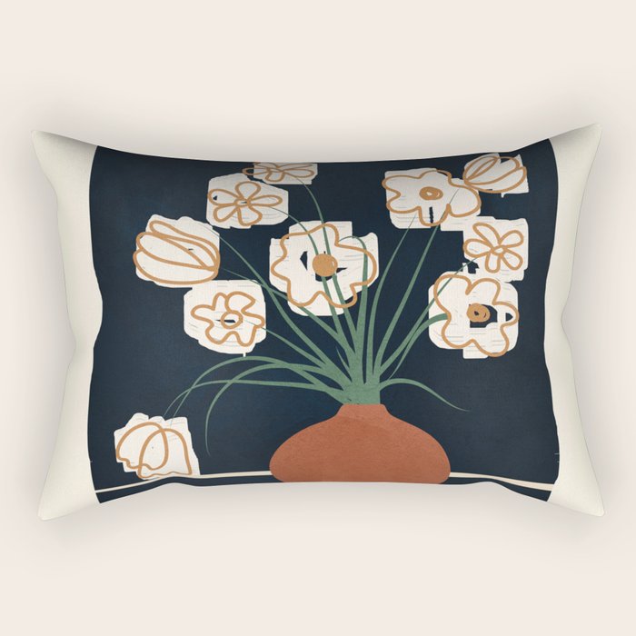 Flowers 1 Rectangular Pillow Gallery Image 1