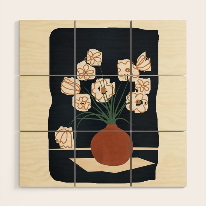 Flowers 1 Wood Wall Art Gallery Image 1