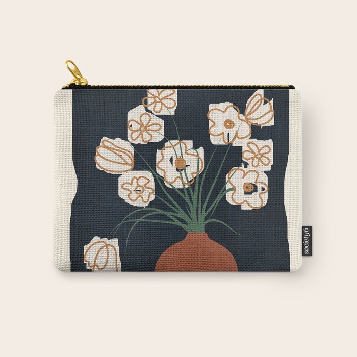 Flowers 1 Carry All Pouch Gallery Image 1