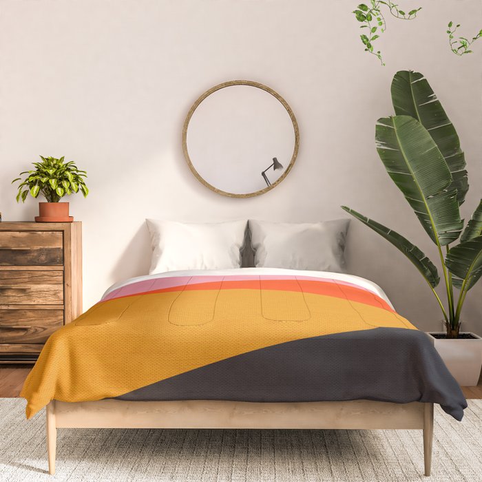 Landscape 01: Mid Century Abstraction Comforter Gallery Image 3
