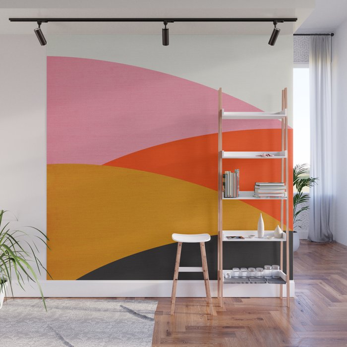 Landscape 01: Mid Century Abstraction Wall Mural Gallery Image 1