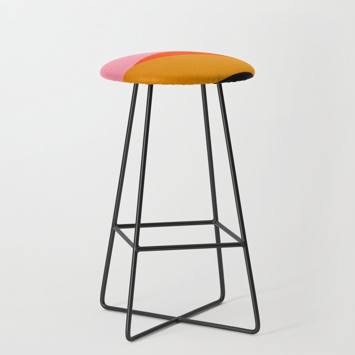 Landscape 01: Mid Century Abstraction Stool Gallery Image 1