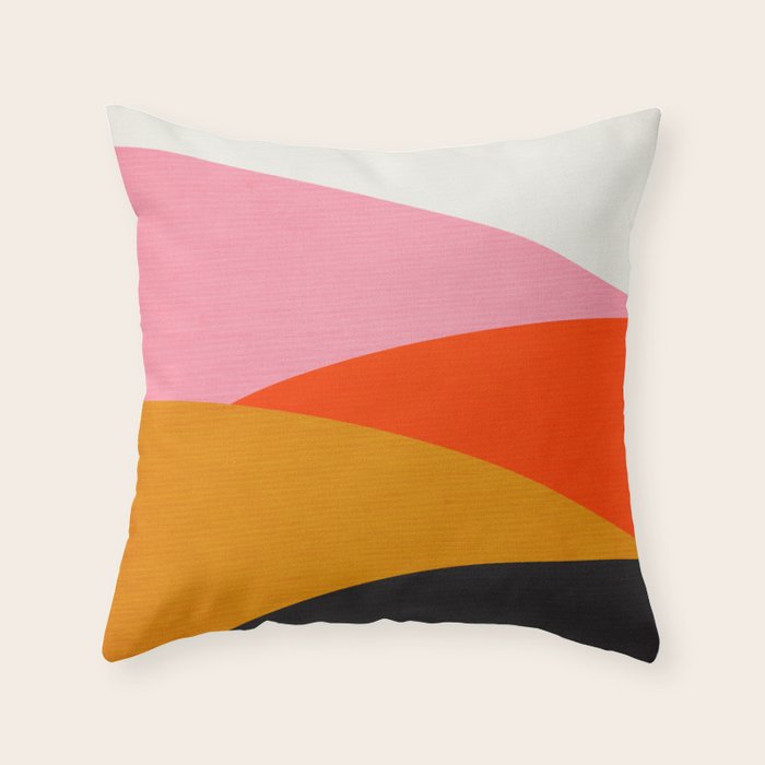 Landscape 01: Mid Century Abstraction Throw Pillow Gallery Image 6