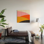 Landscape 01: Mid Century Abstraction Wood Wall Art Gallery Image 2