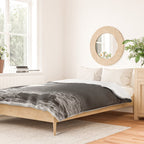 Sunrays Through The Arch. Del Medio Beach. At Sunrise. Bw Duvet Cover Gallery Image 2